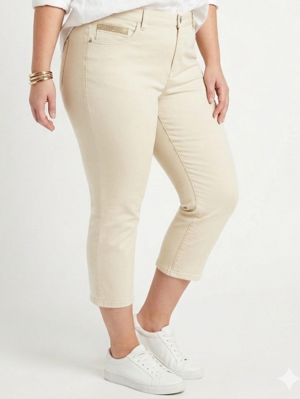 Gloria Vanderbilt Women's Tan Ankle Jeans